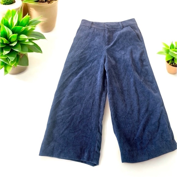 Anthropologie Sadie & Sage Corduroy Wide Leg Cropped Pants - Picture 2 of 10